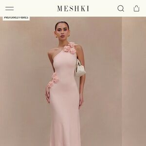 Meshki Pink One-Shoulder Dress